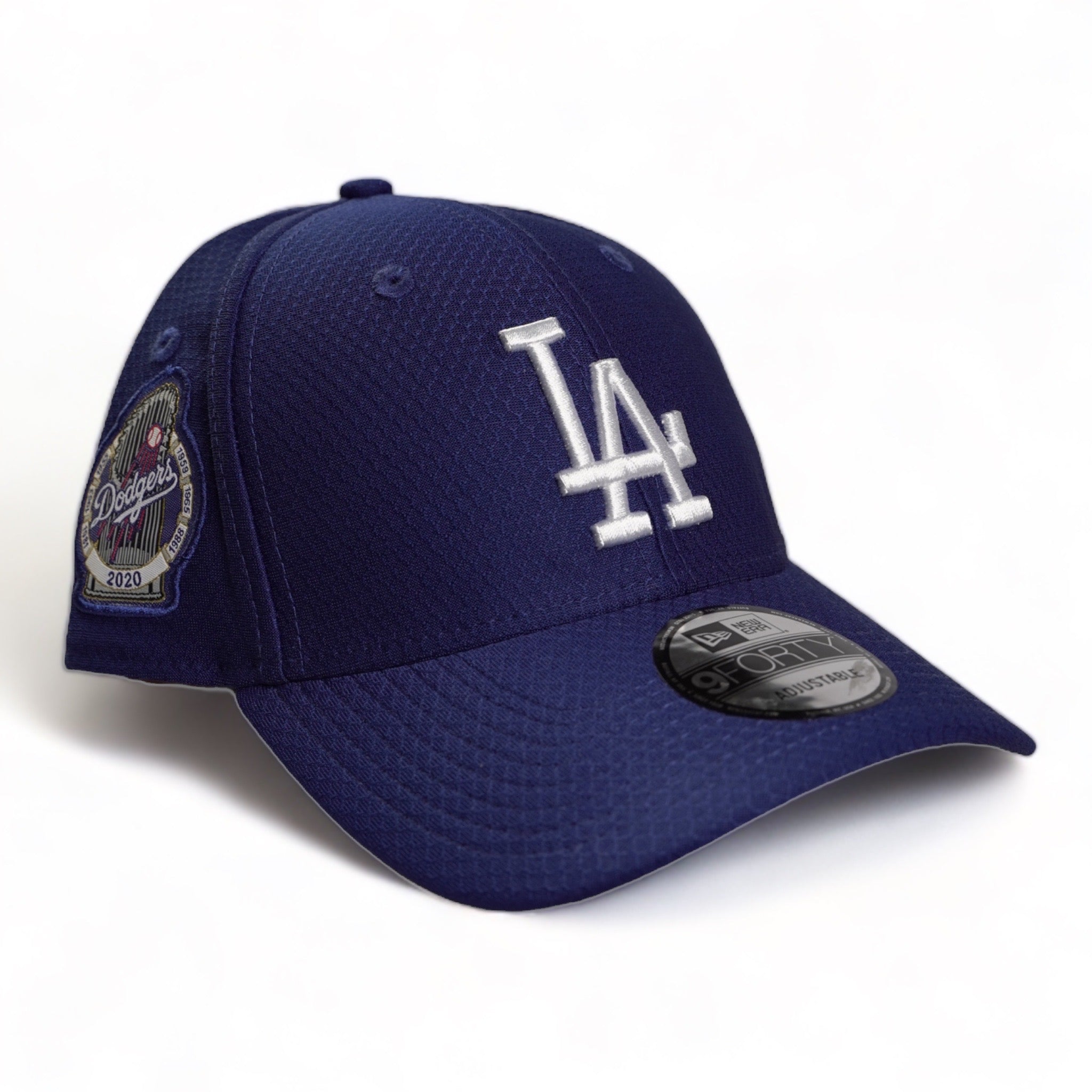 New Era 9Forty Adjustable Hat Los Angeles Dodgers Champions Side Patch (Royal Blue)