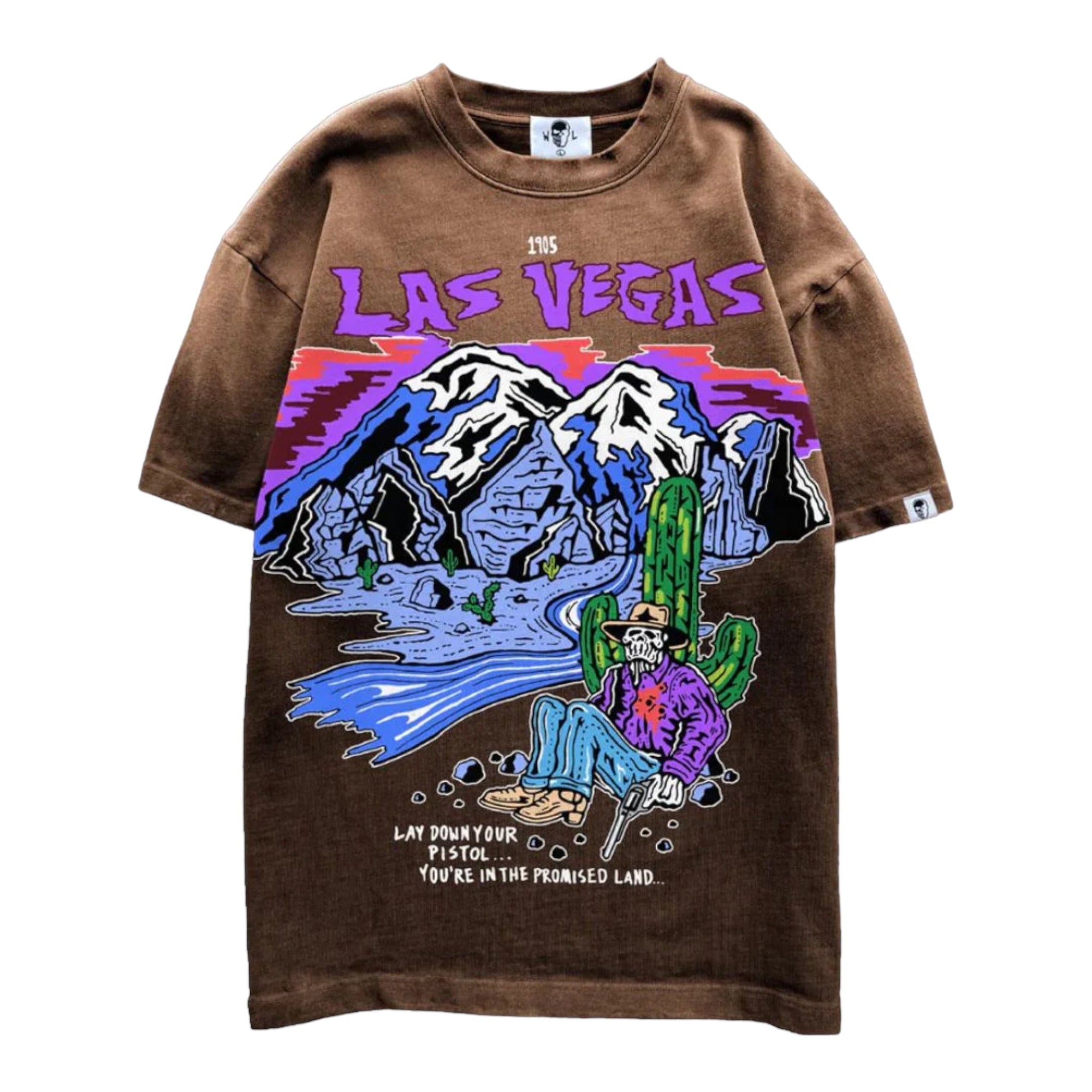 Warren Lotas Promised Land T-Shirt (Faded Brown)