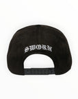 Sworn To Us Crystals City Of Angels A-Frame Snapback Black Suede