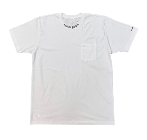 Chrome Hearts Love You Neck Logo Tee White – The Magnolia Park Chrome Hearts Love You Neck Logo Tee White – The Magnolia Park