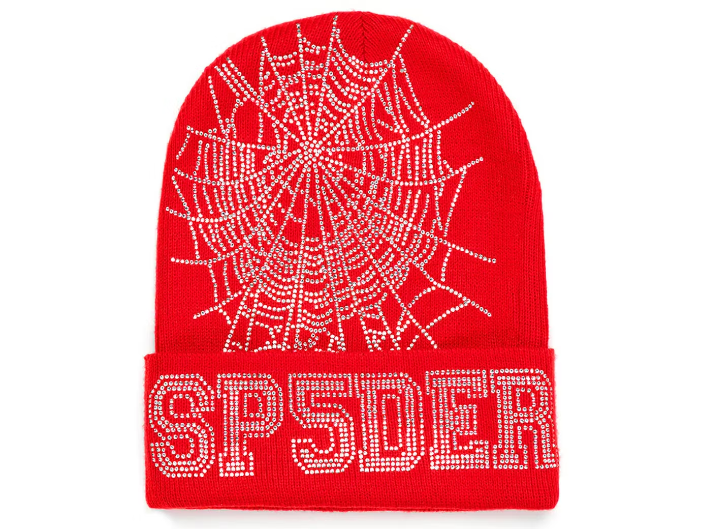 Sp5der Web Beanie Red