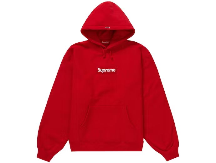 Supreme Box Logo Hooded Sweatshirt (FW23) Red (Pre-Owned)