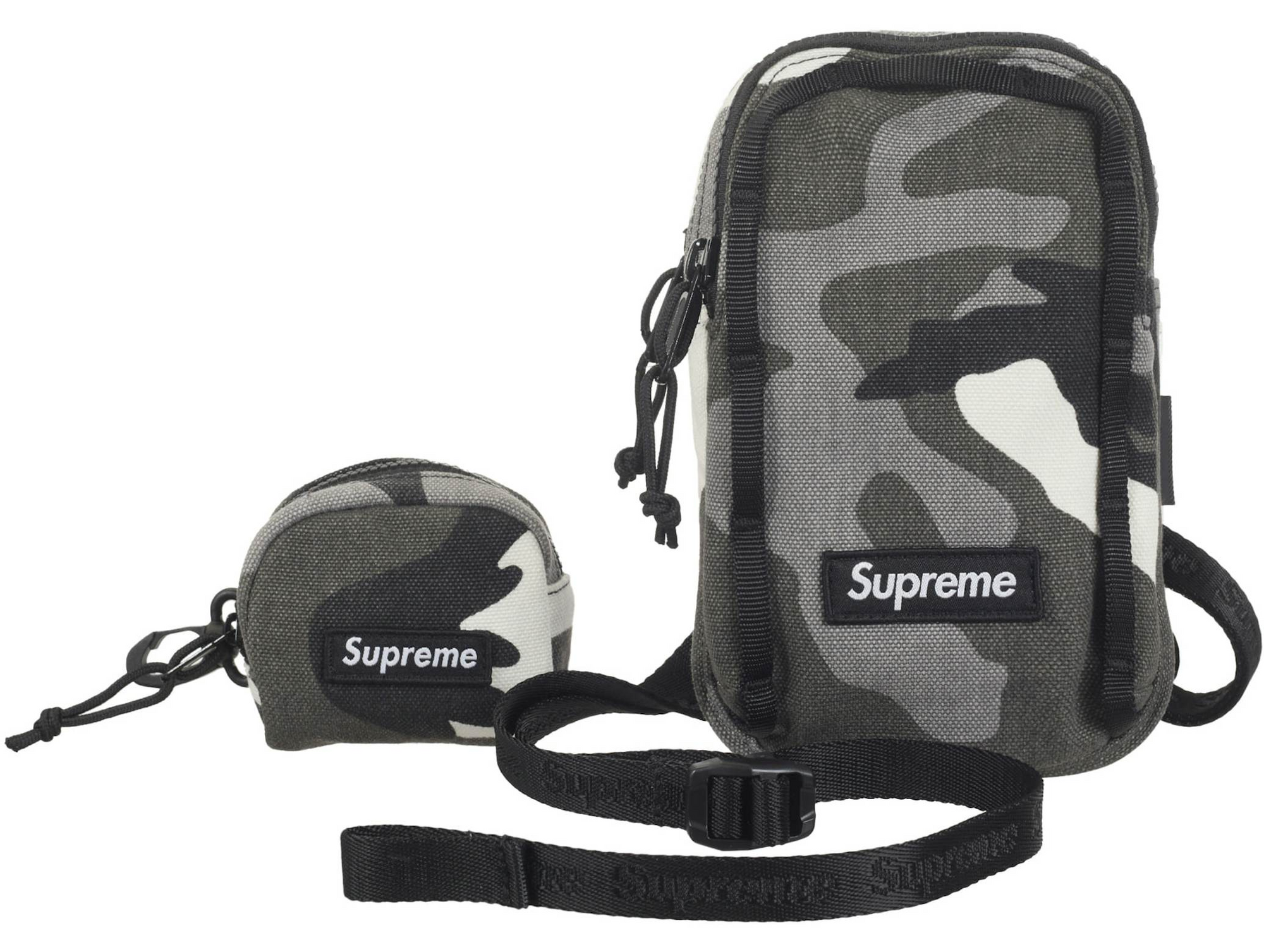 Supreme Camera Bag + Mini Pouch Snow Camo