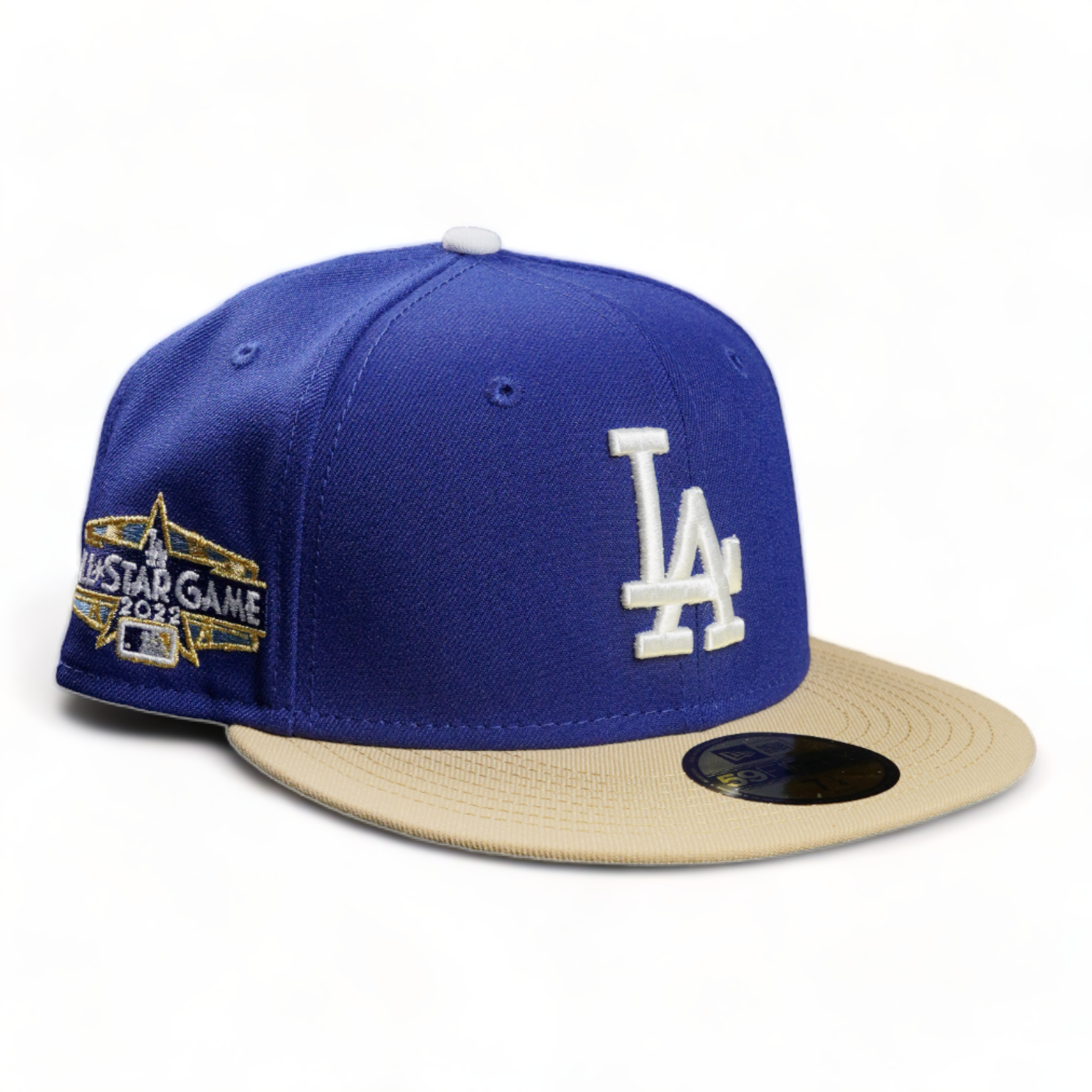 New Era 59Fifty Fitted Los Angeles Dodgers (Dark Royal/Vegas Gold 22 ASG Patch)
