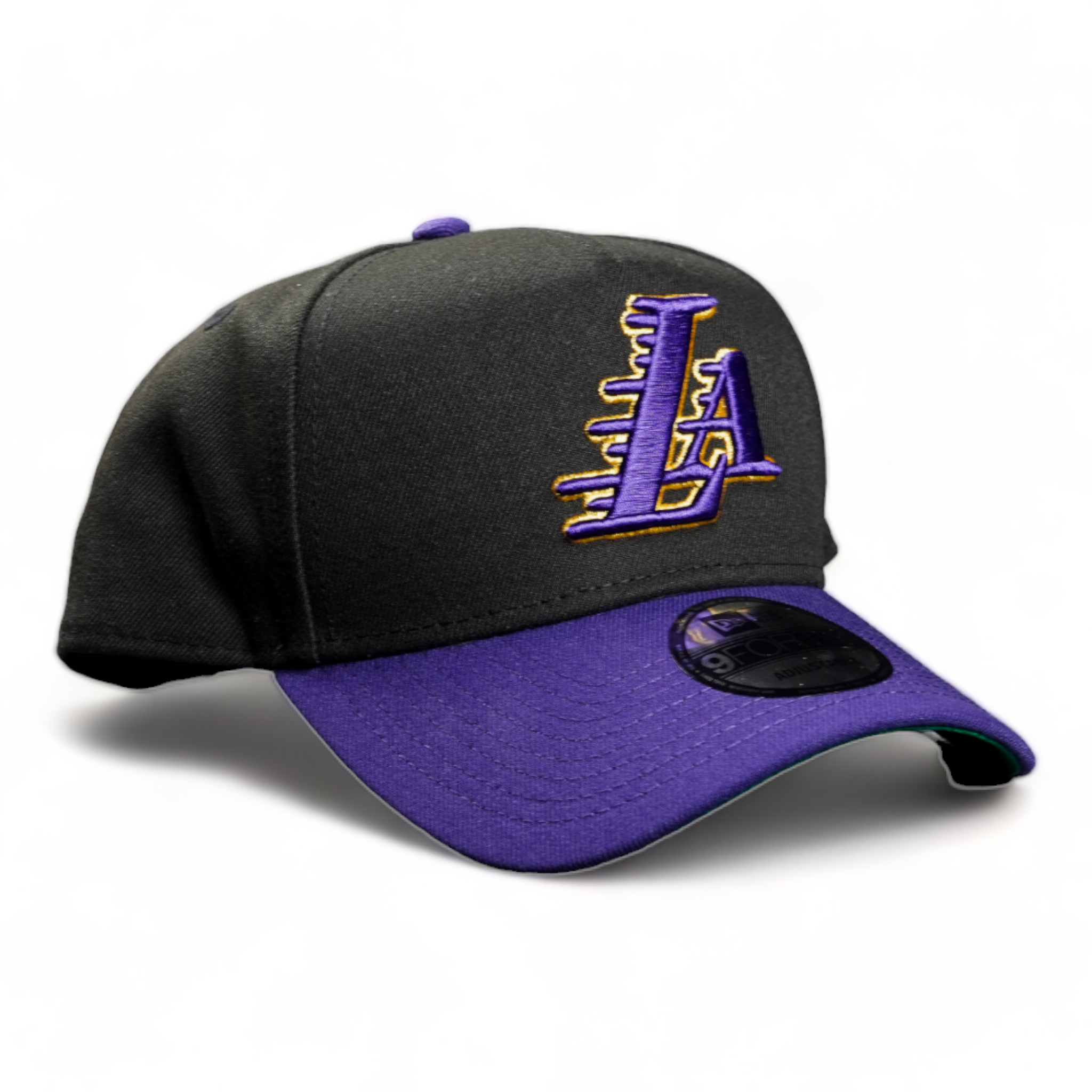 New Era 9Forty A-Frame SnapBack Los Angeles Lakers Icon (Black/Purple/Gold)