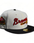 New Era 59Fifty Fitted Atlanta Braves 1957 World Series Patch (White/Black)
