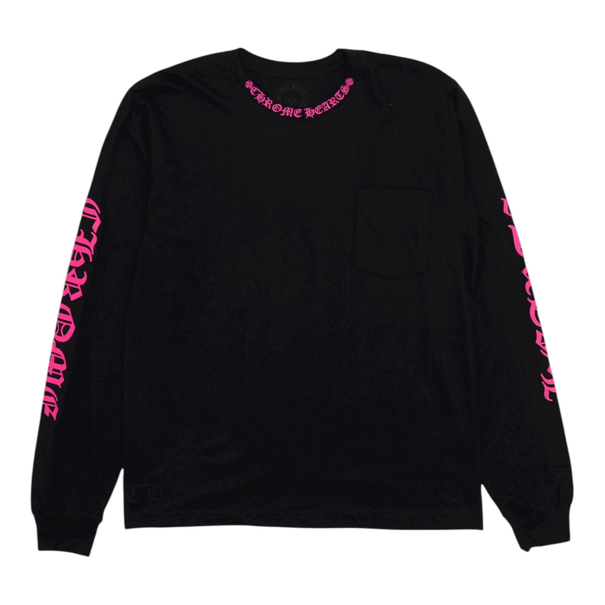 Chrome Hearts Neck Logo Long Sleeve Black/Pink