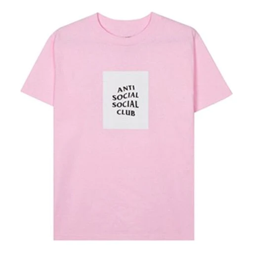 Anti Social Social Club Box Logo Tee (Pink)