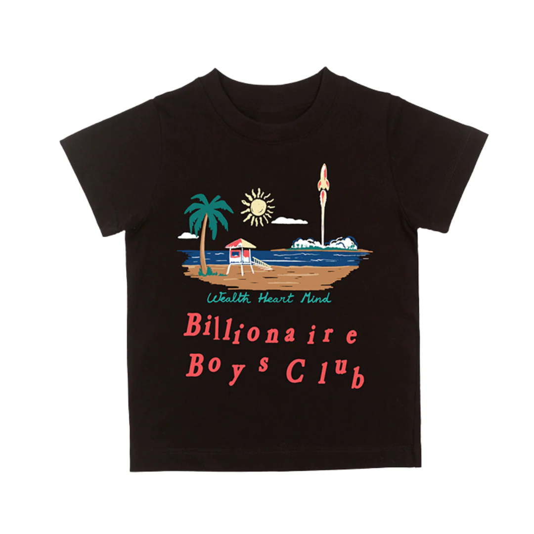 Billionaire Boys Club Kids BB Space Beach S/S Tee Black