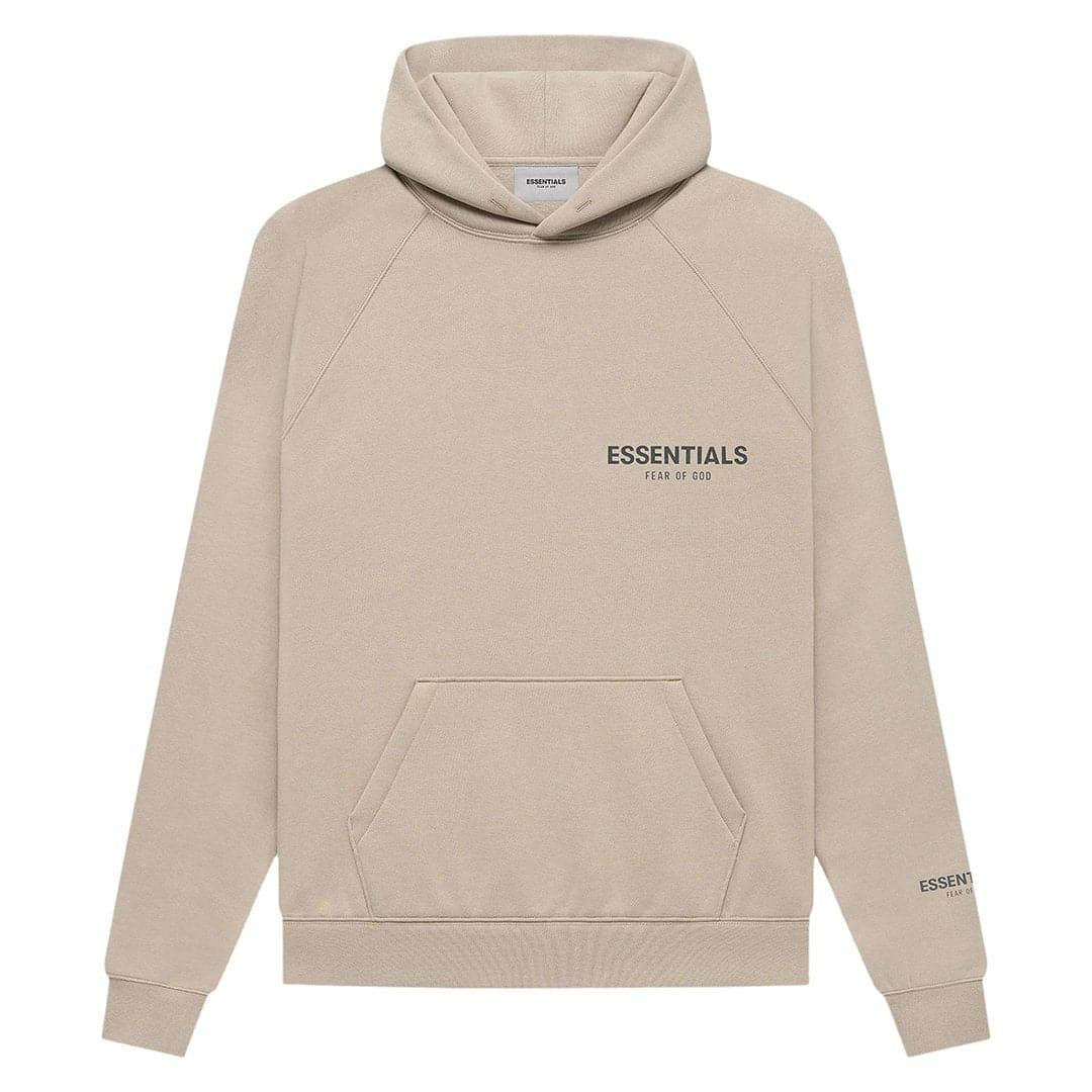 FEAR OF GOD ESSENTIALS CORE COLLECTION PULLOVER HOODIE - STRING/TAN - The Magnolia Park