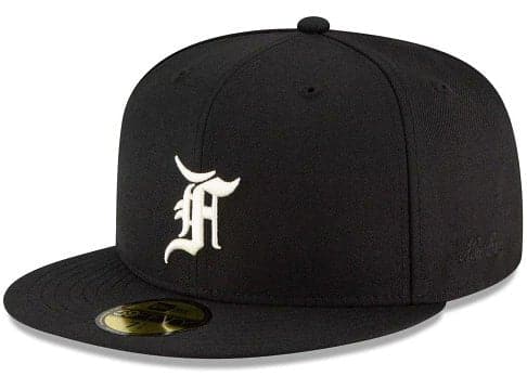 FEAR OF GOD/ESSENTIALS/NEW ERA - 59FIFTY FITTED HAT (FW21) (BLACK) - The Magnolia Park