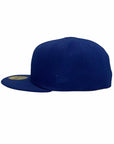 NEW ERA 59FIFTY - LOS ANGELES DODGERS GREY BOTTOM/2020 WORLD SERIES SIDE PATCH FITTED CAP (WHITE BAND) (DARK ROYAL) - The Magnolia Park