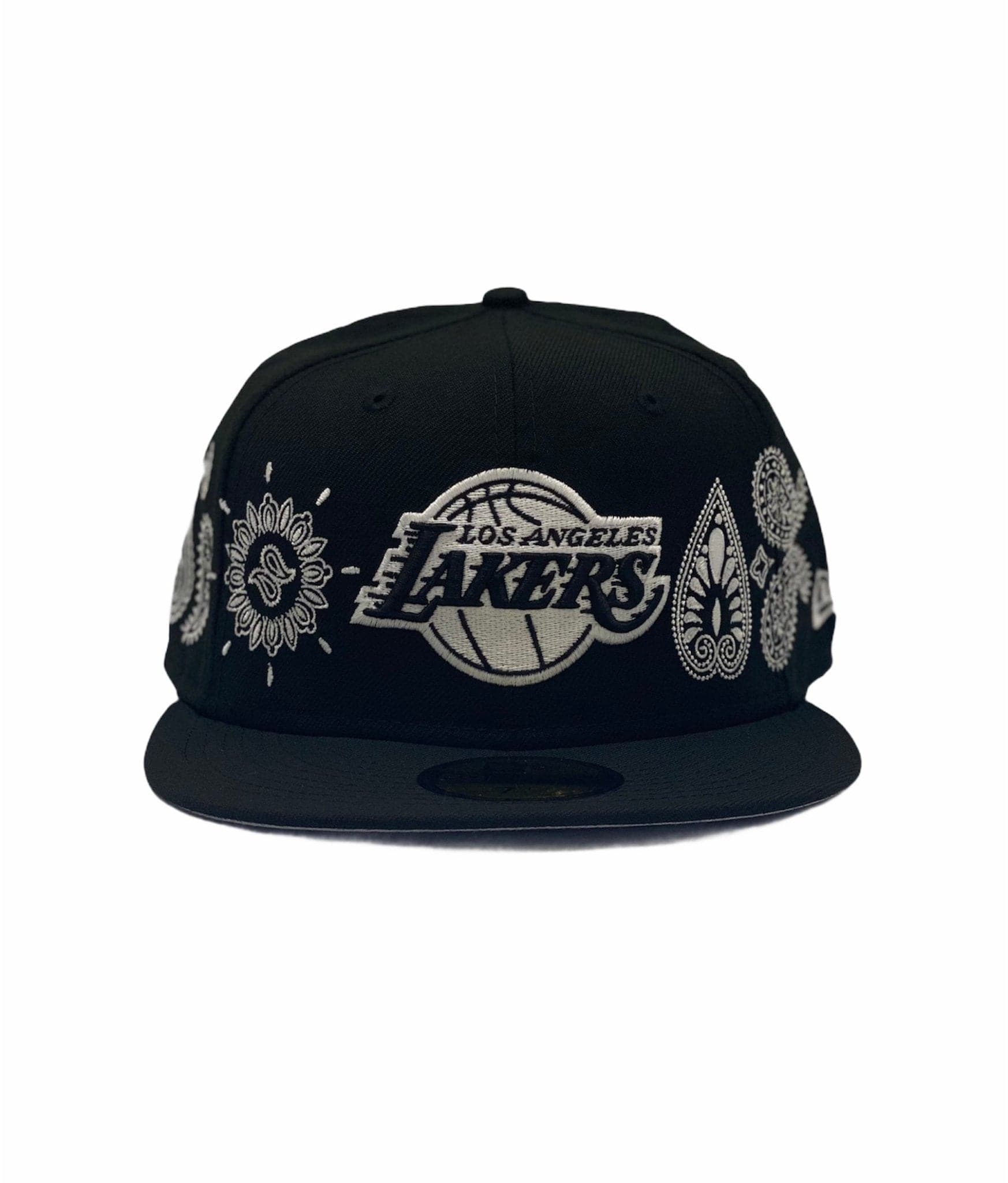 NEW ERA - 59FIFTY LOS ANGELES LAKERS / PAISLEY ELEMENTS / FITTED CAP (BLACK) - The Magnolia Park