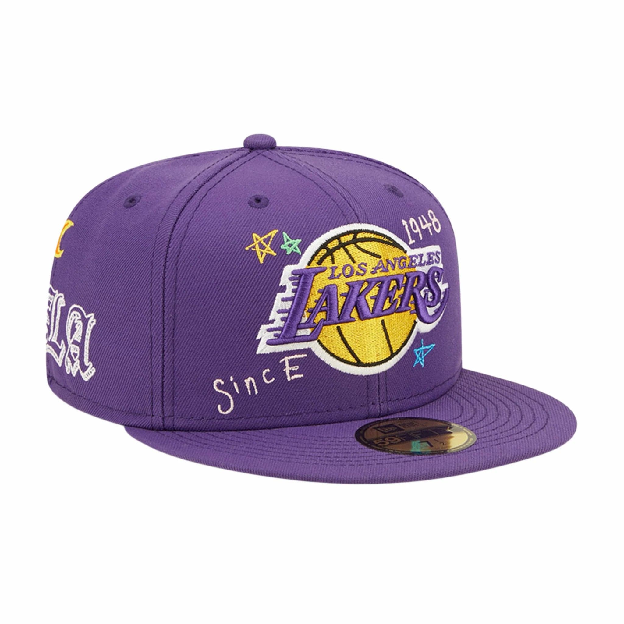 NEW ERA LOS ANGELES LAKERS "SCRIBBLE" 59FIFTY (PURPLE) - The Magnolia Park