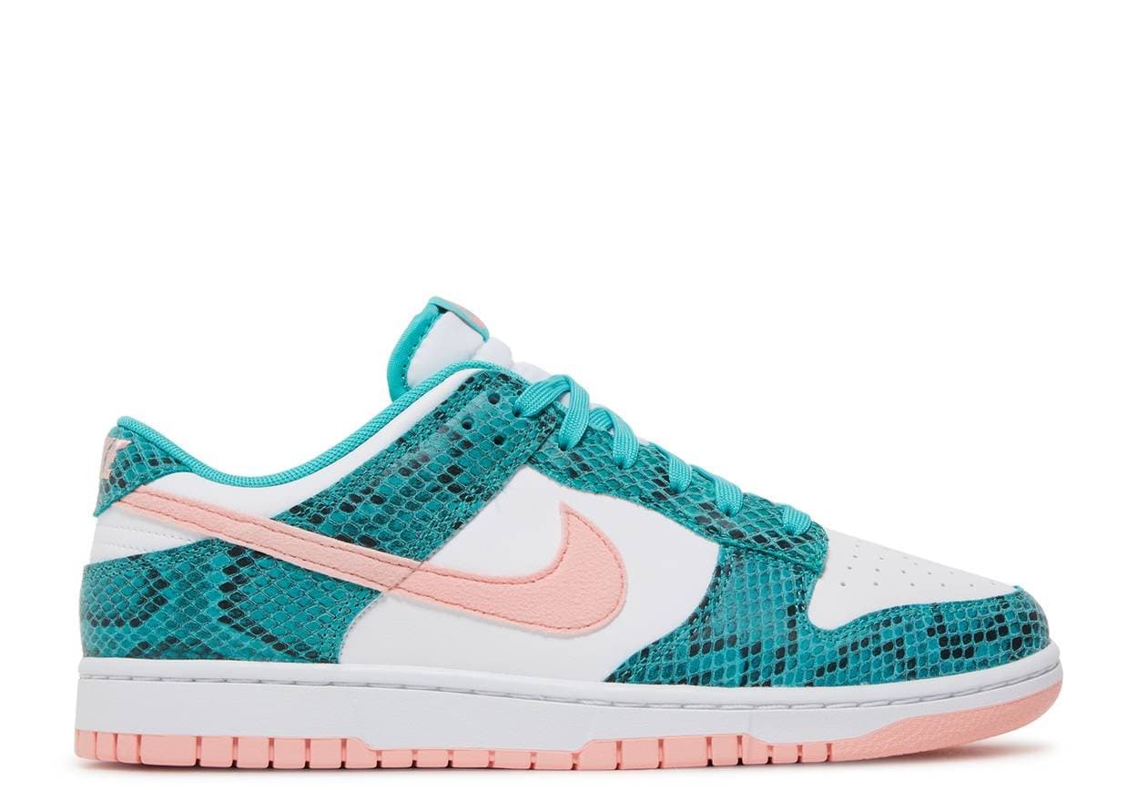Nike Dunk Low Snakeskin Washed Teal Bleached Coral - The Magnolia Park