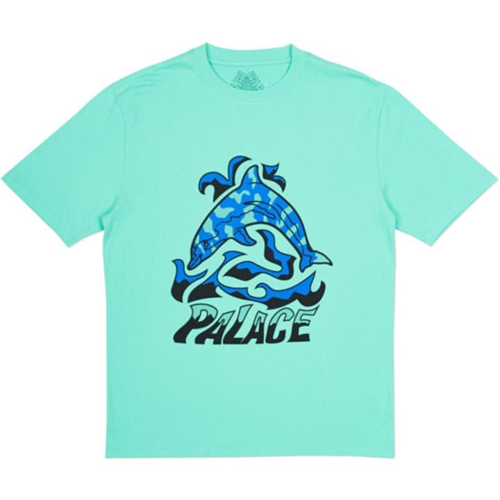Palace - Sketchy Dolphin Tee (LT Green) - The Magnolia Park