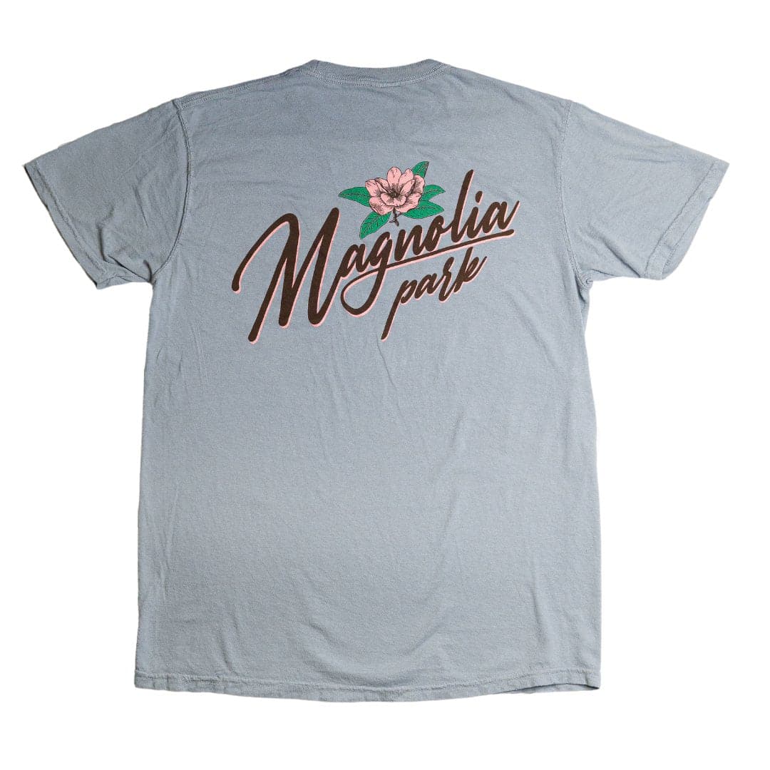 THE MAGNOLIA PARK - MAGNOLIA FLOWER TEE (GREY) - The Magnolia Park